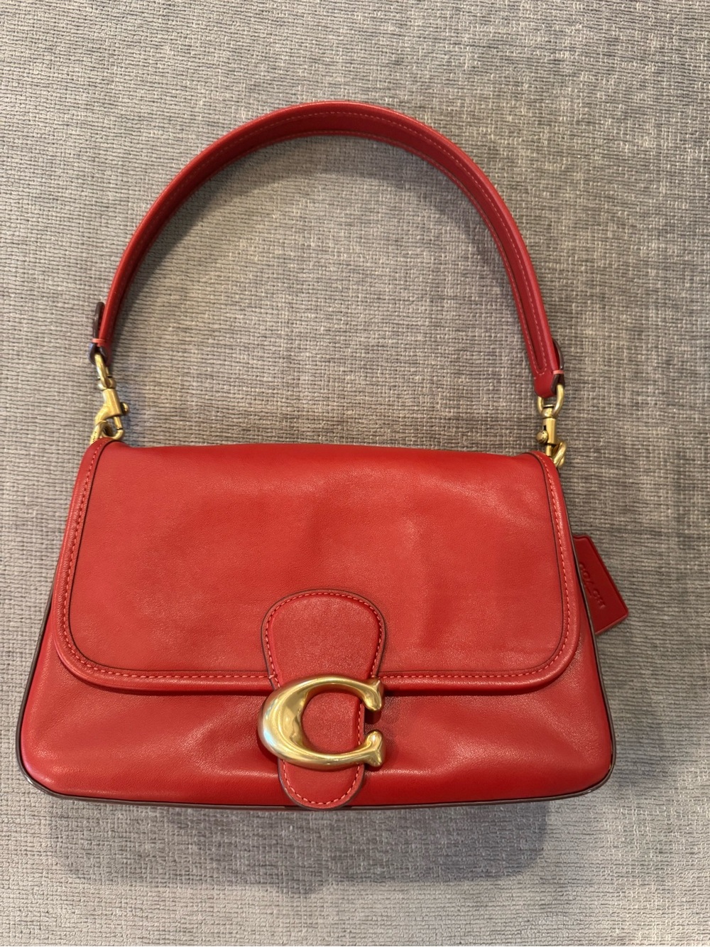 Coach Soft Tabby in Brick Red